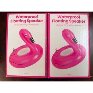 Unbranded Floating Speaker Unisex OS Pink Inflatable Flamingo Pool NWT
